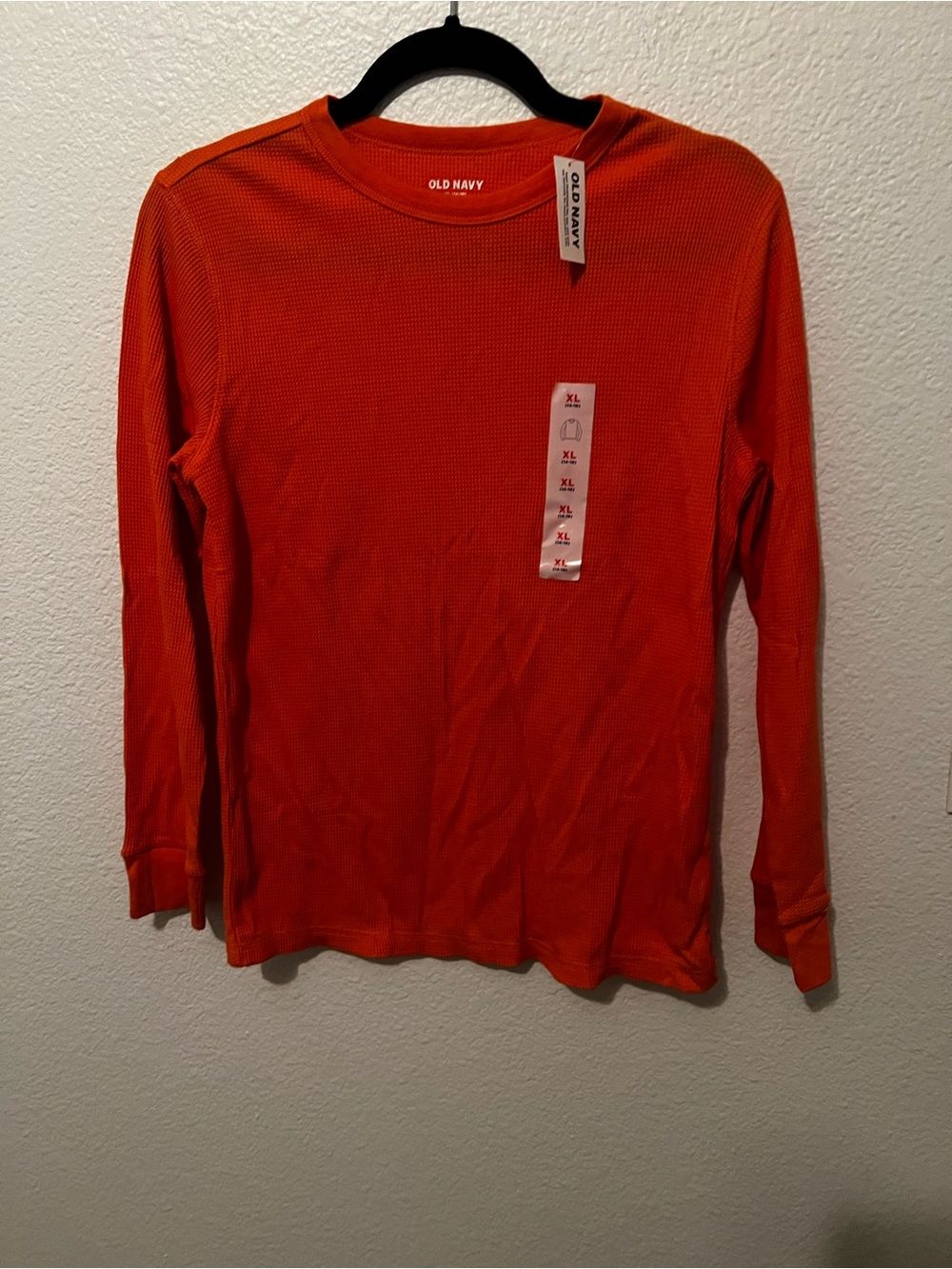 2! Navy Kids' Long-Sleeve Thermal Top - Orange & Short sleeve pocket tee